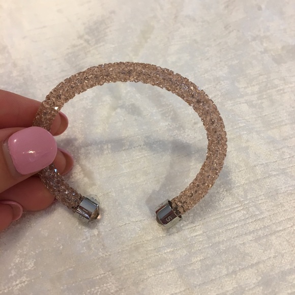 Swarovski blush pink crystaldust bangle bracelet Swarovski blush pink crystaldust bangle bracelet